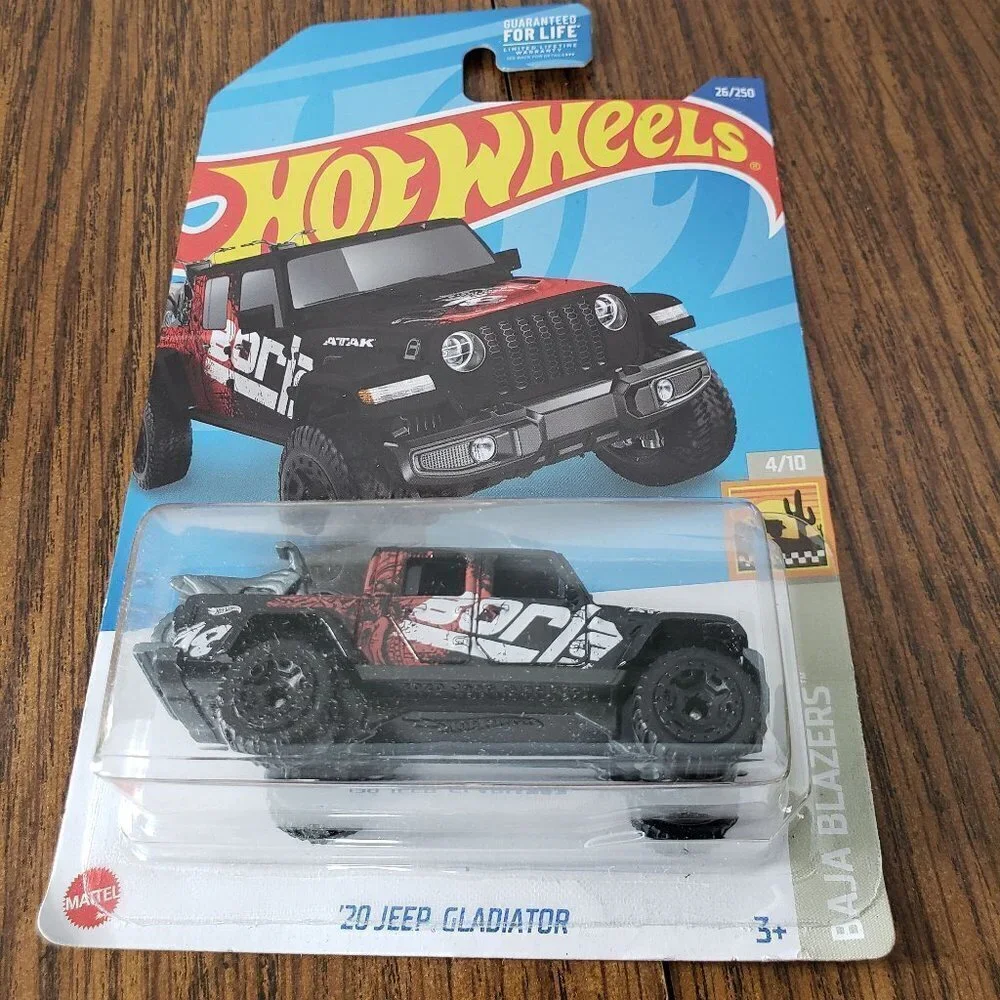 Hot Wheels '20 Jeep Gladiator Black #26 26/250 2022 Baja Blazers 4/10